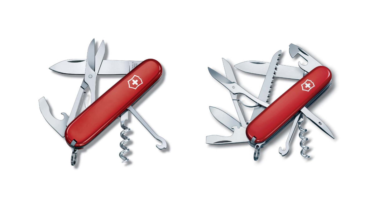 Victorinox 1.3405 Compact и Victorinox 1.3713 Huntsman — фото из каталога ToolEra