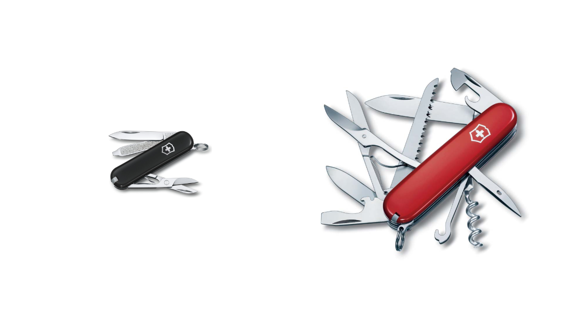 Victorinox 0.6223.3G Classic SD Colors Dark Illusion и Victorinox 1.3713 Huntsman — фото из каталога ToolEra